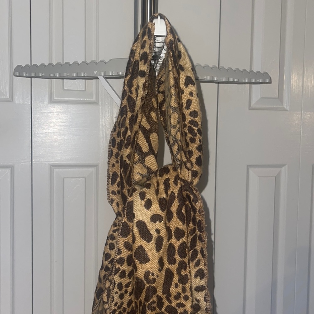 Cheetah printed scarf